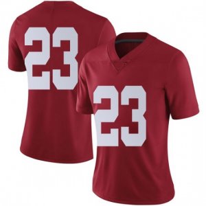 NCAA Women's Alabama Crimson Tide #23 Jarez Parks Stitched College Nike Authentic No Name Crimson Football Jersey HP17A58FP